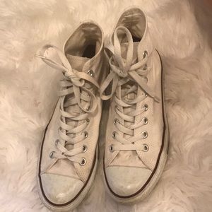 White High Top Chuck Taylor Converse